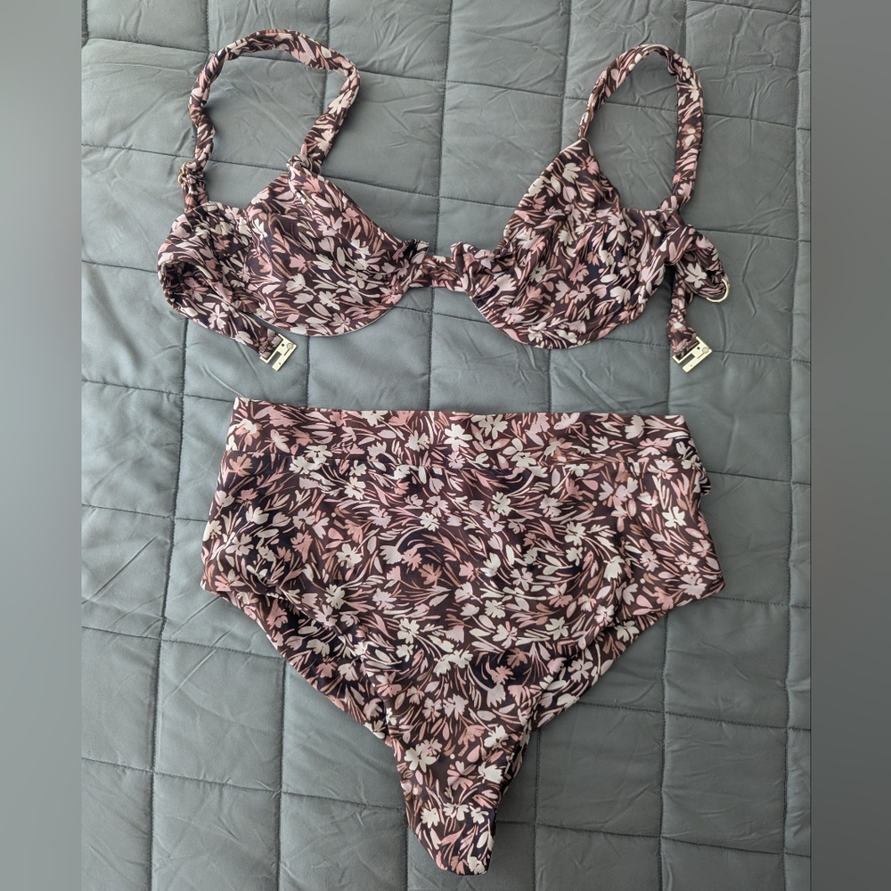 Juliet Swimwear High Waisted Underwire Bikini - L